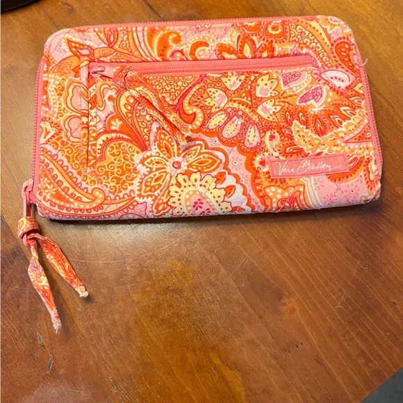 Vera Bradley Sherbet Zip Around Wallet - Picture 2 of 9